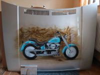 Airbrush Bild,Motorrad,Harley Davidson, Motorhaube,Bemalung, Thüringen - Erfurt Vorschau