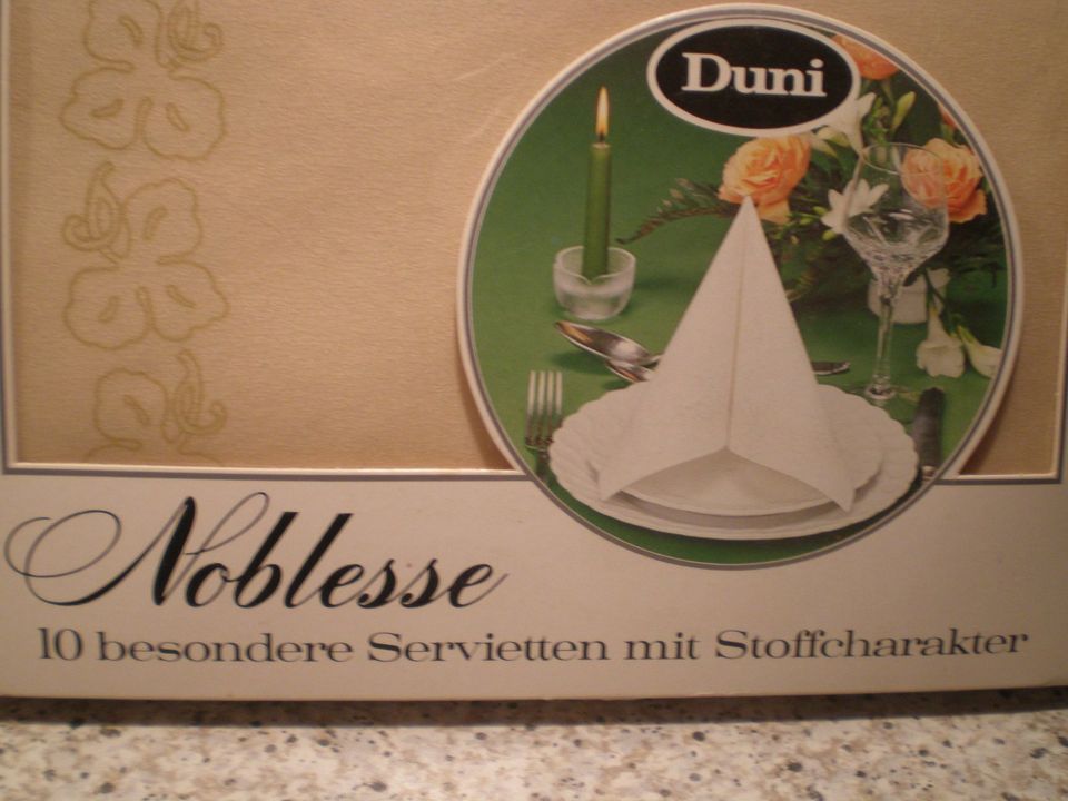 Duni Noblesse *10 besondere Servietten* Noch in ungeöffneter OVP! in Harsewinkel