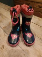 Eule Gummistiefel Mädchen Gr.  22/23 rosa schwarz gefüttert Bayern - Schöllkrippen Vorschau