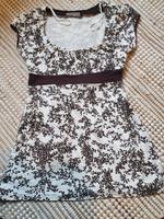 Shirt Tshirt L XL Babydoll Bluse Blüten floral weiß braun Blumen Woltmershausen - Rablinghausen Vorschau