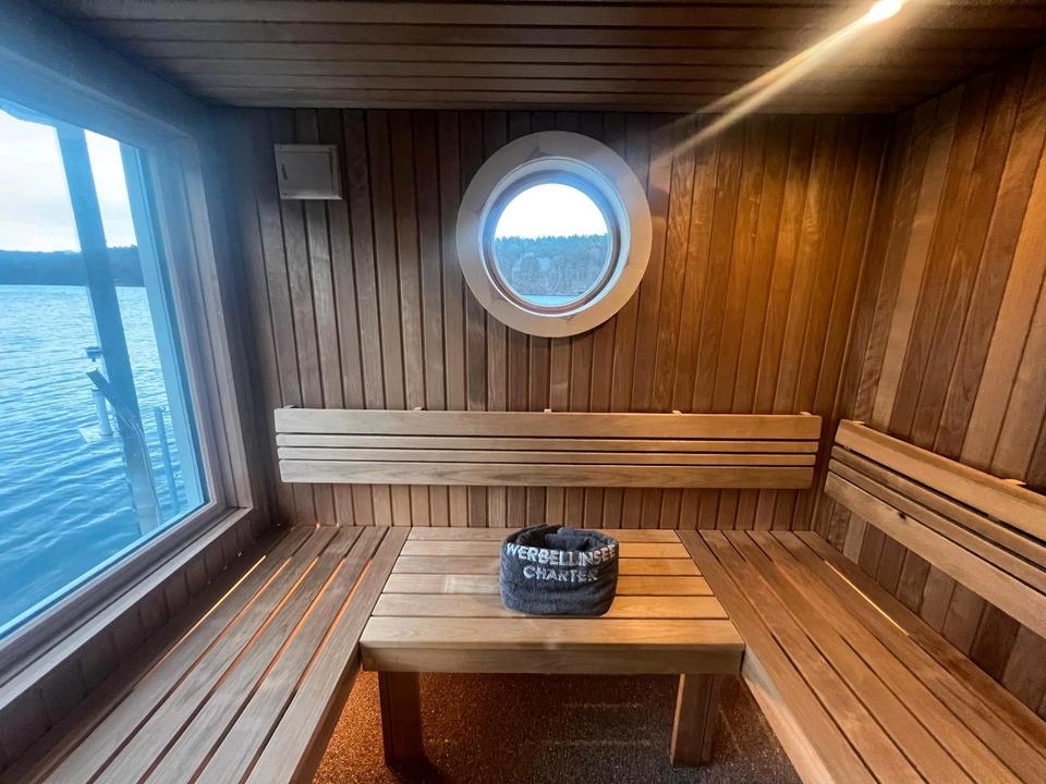 Sauna auf dem Werbellinsee/Saunafloß/Saunaboot ganzjährig in Joachimsthal