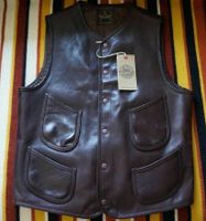 HIGH LARGE LEATHERS SCISSOR TAIL VEST HORSEHIDE BROWN WESTE Niedersachsen - Hildesheim Vorschau