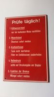 Schild "prüfe täglich" aus Kunststoff Rheinland-Pfalz - Bornheim Pfalz Vorschau