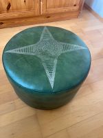 Vintage-Chic: 70er Jahre Pouf in Tannengrün Berlin - Pankow Vorschau