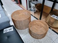 Tisch Couchtisch Beistelltisch 2er Set geflochten Möbel UVP 279€ Hessen - Herbstein Vorschau