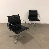 Mehrere Vitra EA 108 Alu Chair Leder Charles Eames Besucherstuhl Köln - Lindenthal Vorschau