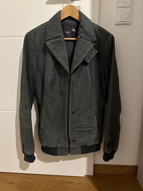 G-Star RAW Denim Lederjacke  Gr. S echtes Leder Herrenlederjake in Kaufbeuren