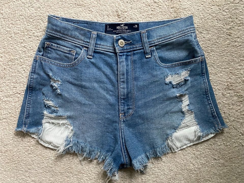 Hotpants Shorts kurze Hose Jeans Hollister blau XS S in Hannover