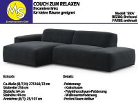 Sofa Couch Wohnlandschaft L Form Couch Breitcord anthrazit Nordrhein-Westfalen - Mettingen Vorschau