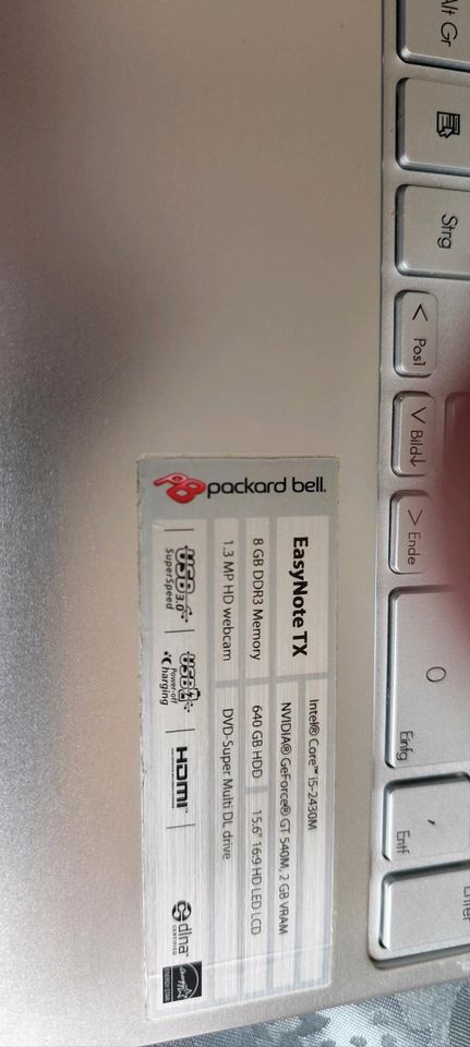 Packard Bell Easy Note TX69HR i5 8GB RAM 240 GB SSD in Riesa