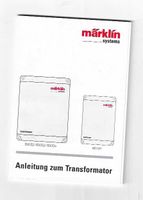 Märklin 60032/66191 u.a. Anleitung Transformator Baden-Württemberg - Knittlingen Vorschau