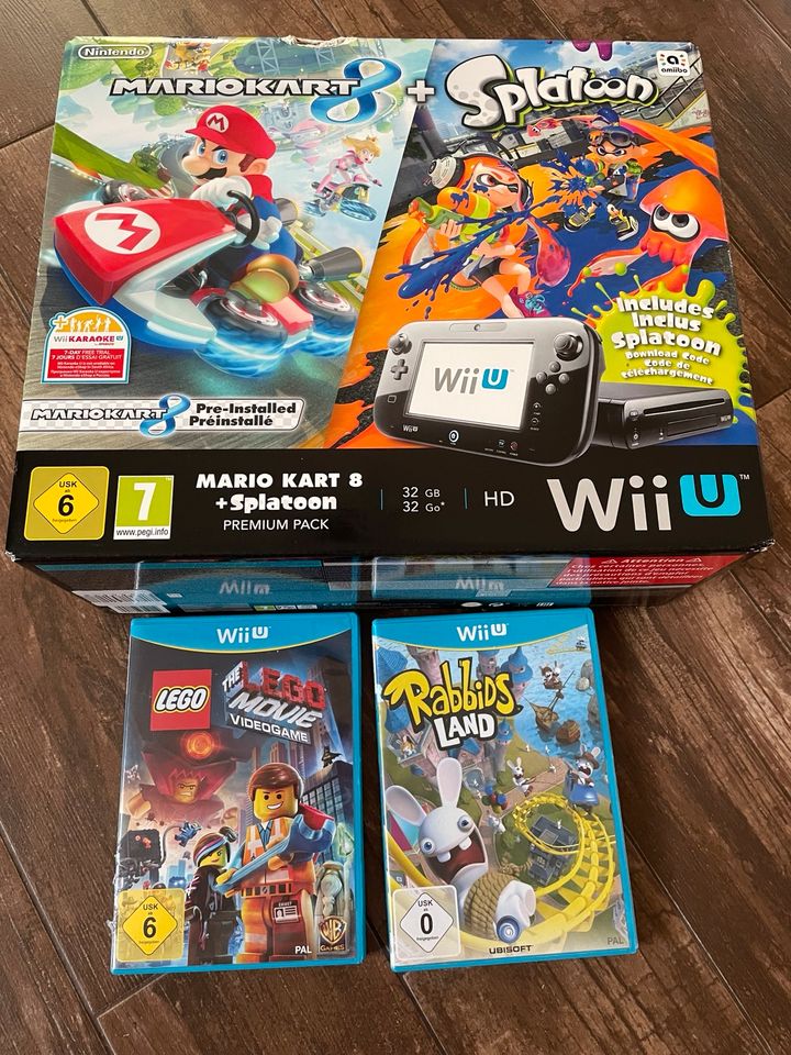 Nintendo Wii U inkl. 4 Spiele( Mario Kart, Lego Movie) in Panitzsch