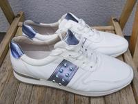 Gabor damen Sneakers gr.40,5 weiß-lila metallic neu West - Höchst Vorschau