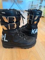 KARL LAGERFELD Women's Ankle Boots Black Leather Bayern - Rosenheim Vorschau