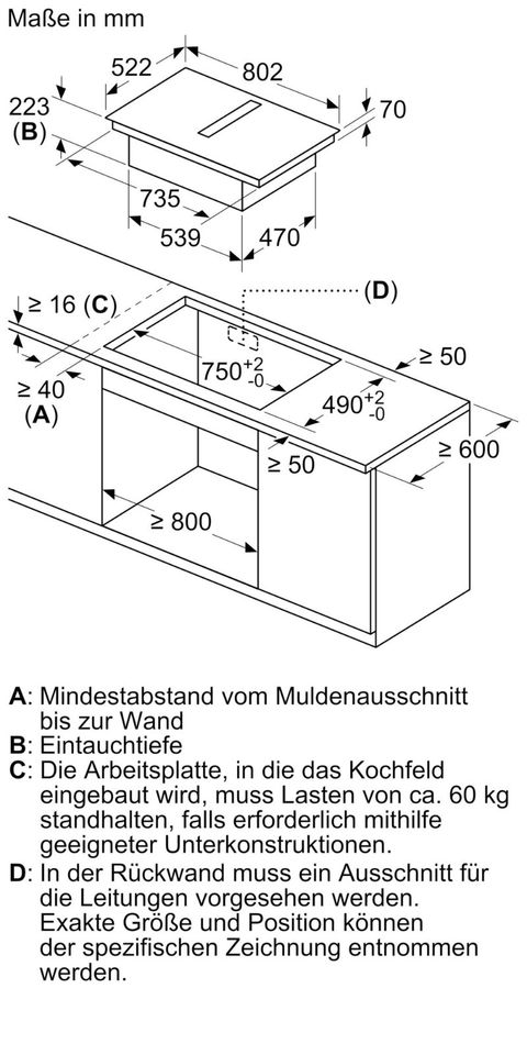 Neff | Induktionskochfeld mit Dunstabzug, 80 CM | T48CD7AX2 in  Nordrhein-Westfalen - Kirchlengern | Herd, Elektroherd oder Backofen  gebraucht kaufen | eBay Kleinanzeigen ist jetzt Kleinanzeigen