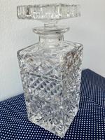 Schöne Schliff-Glas Karaffe eckig mit Deckel Whiskey Cognac Likör Berlin - Zehlendorf Vorschau