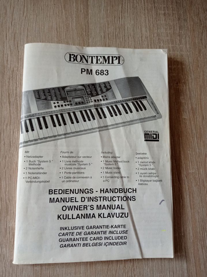 Bontempi PM 683 Digitales Keyboard in Rangendingen