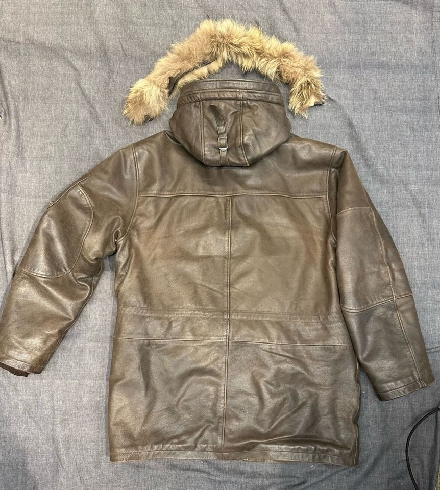 Schott NYC Leder Parka warmer Winter Mantel Jacke Parker Gr.XXXL in Köln