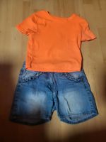 Mädchen Set. Kurze Jeans short mit Kurzes T-shirt Gr.140 Bochum - Bochum-Nord Vorschau