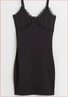 ❤️ Kleid - Sommerkleid - Gr. S - H&M - schwarz mit Spitze gerippt Bayern - Ottobeuren Vorschau