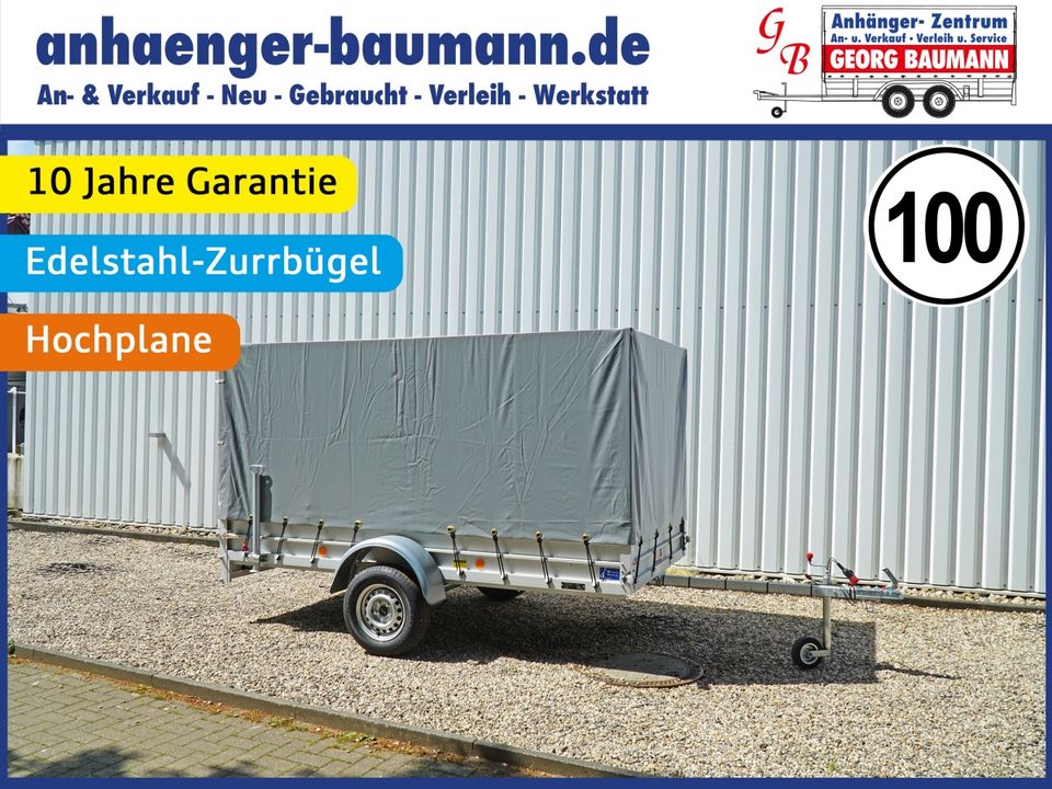 Koch U7 Planenanhänger PKW Alu Tieflader 300x150x150cm 750kg Neu in Bocholt