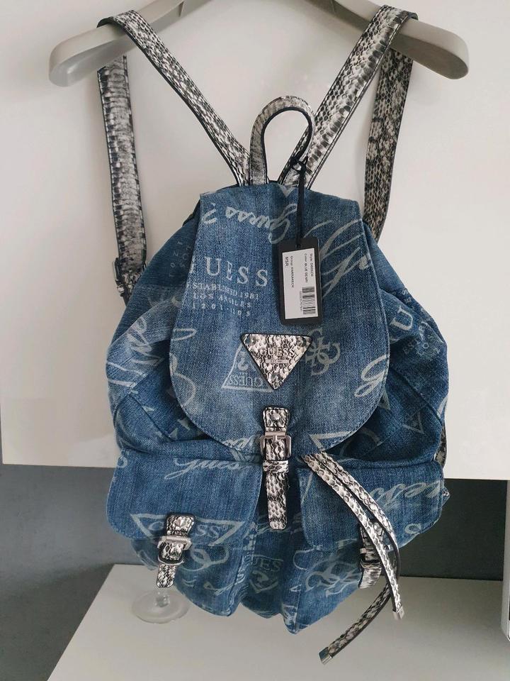 Guess backpack denim best sale