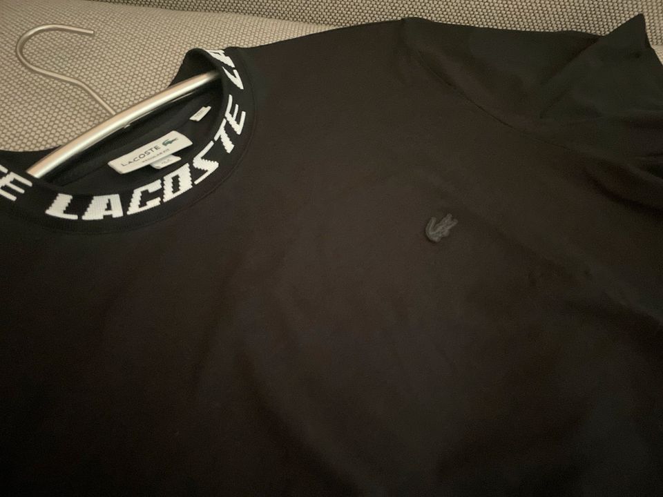 Lacoste Shirt Größe L / 5 Schwarz T-Shirt Hemd 50 52 Regular Fit in Berlin
