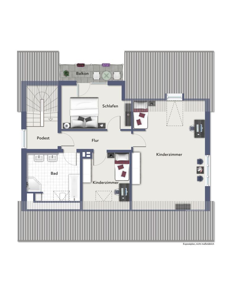 Wohlfühlen auf zwei Ebenen! - *zentral gelegene Maisonettewohnung in Laggenbeck* in Ibbenbüren