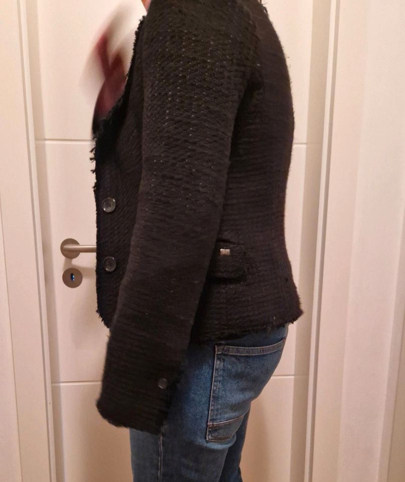 Bouclé Blazer/Jacke schwarz Gr.40-42 in Troisdorf