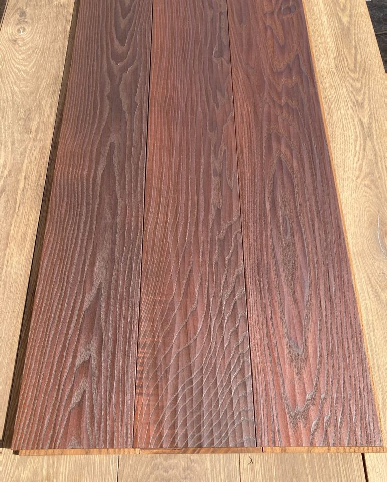 OSMO Massivholzdiele Thermoesche natur handgehobelt 20x138x1600mm in Niederaula
