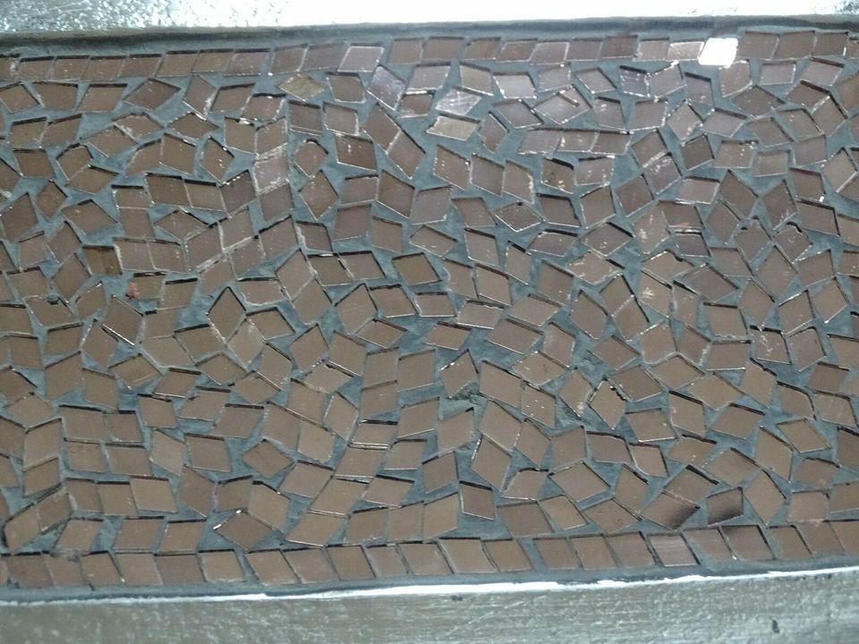 Metall Tablett Serviertablett Metall Kupfer Mosaik 31,5 x 21 cm in Wiesbaden