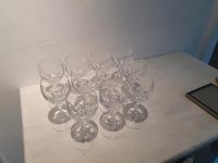 10 Gläser, Kristall,  15 cm hoch, 7 cm Durchmesser Kr. München - Unterhaching Vorschau