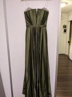 Ballkleid / Abendkleid in Olivgrün mit Strass ohne Träger Berlin - Spandau Vorschau