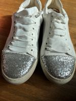 Boden 39 Sneaker Weiß Silber Glitzer Frankfurt am Main - Innenstadt Vorschau