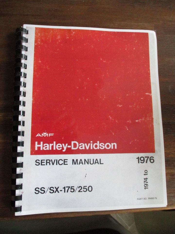 AMF Harley Davidson SS/SX175,250 Werkstatthandbuch,Service Manual in Hannover