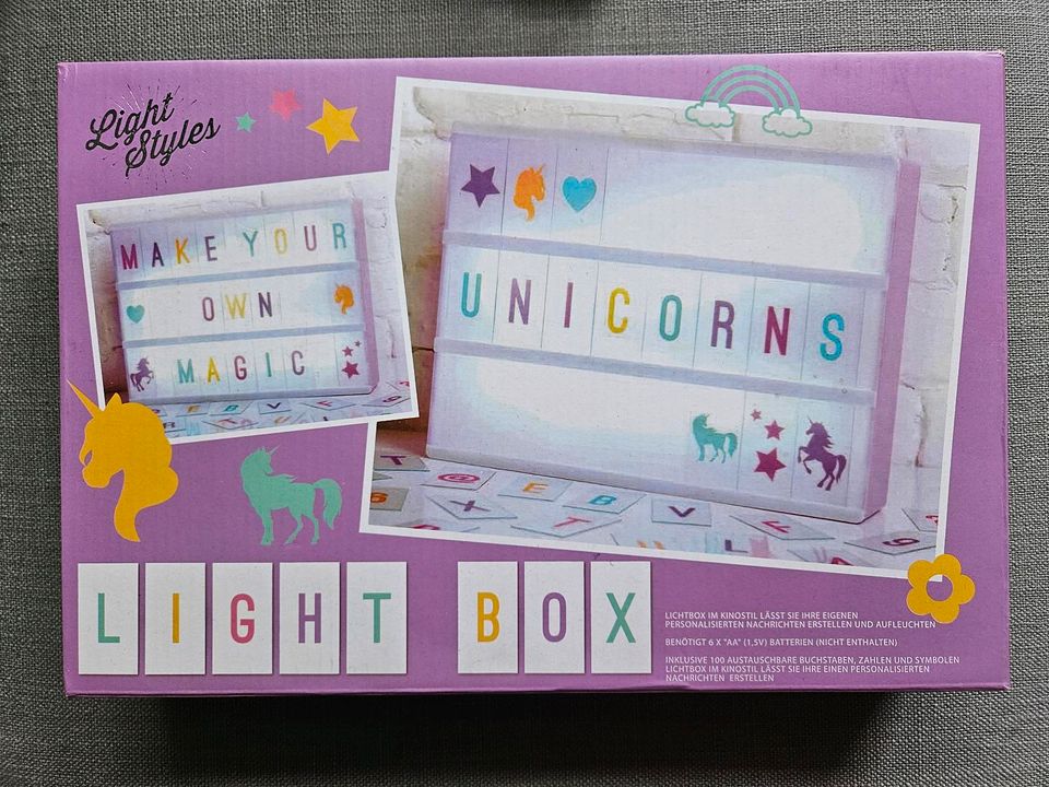 Light Box unicorns Licht Lampe für Mädchen wie neu in Hamburg