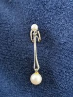 Ohrring Perlenohrclip 935  Silber mit 2 Perlen und 3 Steinen Aachen - Aachen-Mitte Vorschau