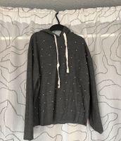 Zara Pullover Kapuze hoodie grau M 38 Perlen Leipzig - Altlindenau Vorschau