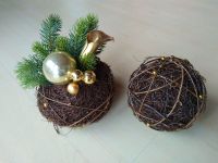 Dekokugeln 18 u. 15 cm Holz Weihnachtsdeko Weihnachtsdekoration Kreis Pinneberg - Quickborn Vorschau