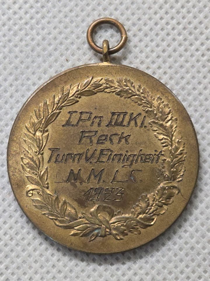 Sammler, Antike, Münze, Medaille 1923, IPn III ki Reck Turn V. Ei in Recklinghausen