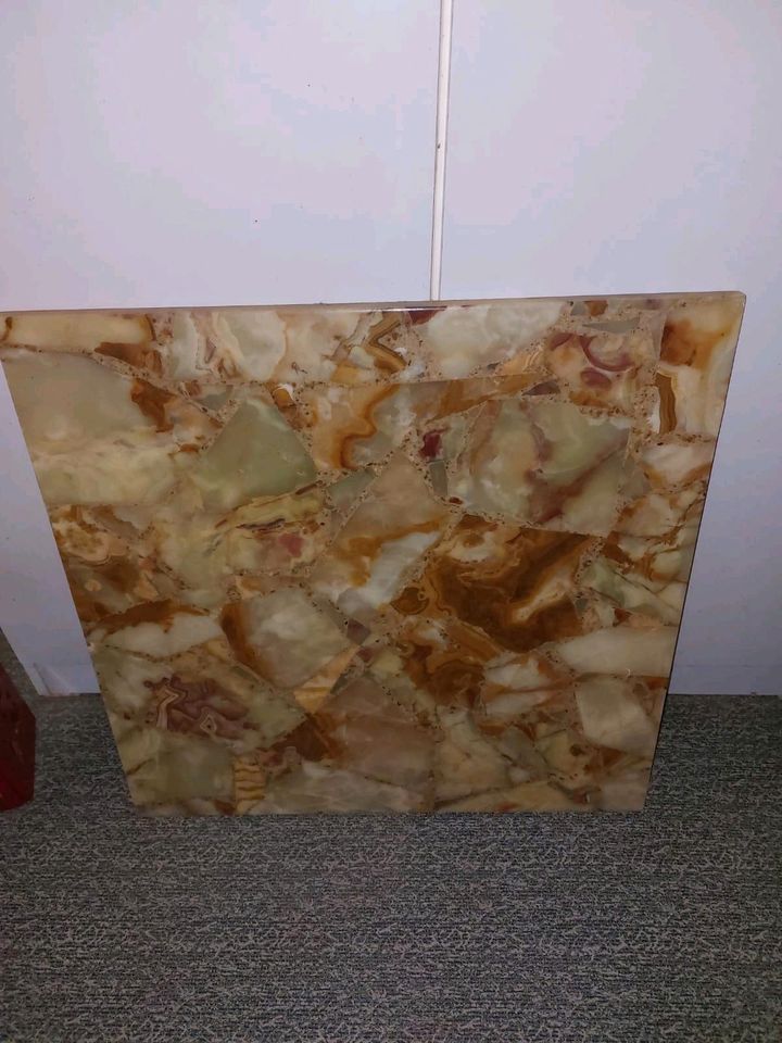 Marmor Platte, Tischplatte in Diemelsee