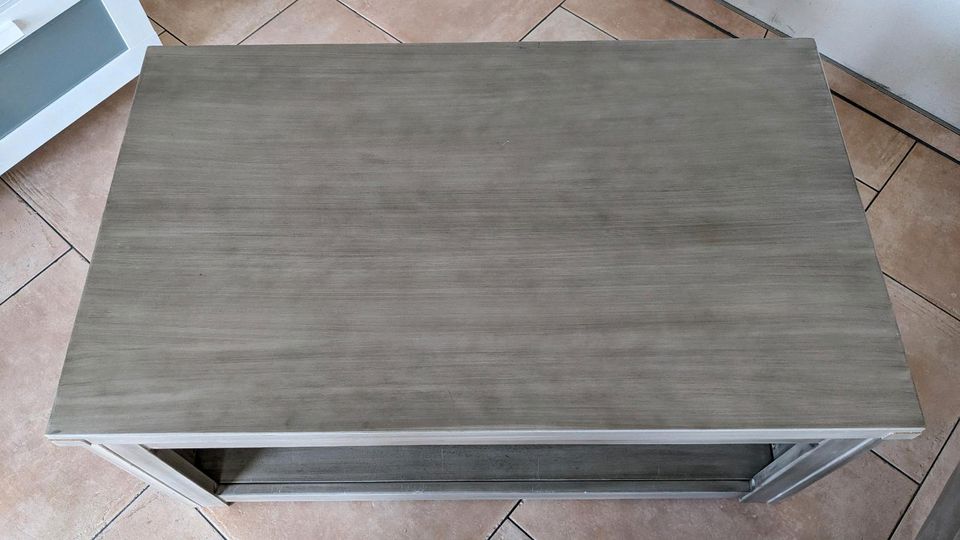 Couchtisch Grau Holz Maße: 100x60x45cm Ersatz-Tischplatte Neu in Angelburg