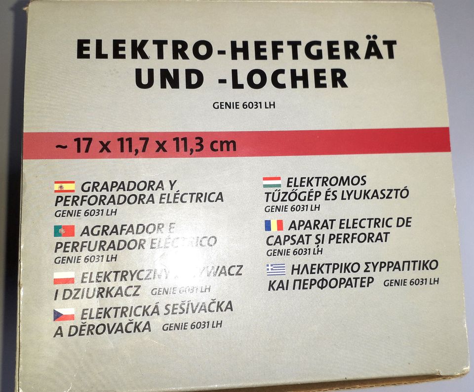 GENIE 6031 LH - elektr. Locher und Hefter in Greven
