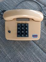 Telefon retro beige/gelb Tastatur Schloß 80iger Jahre Bayern - Ursberg Vorschau