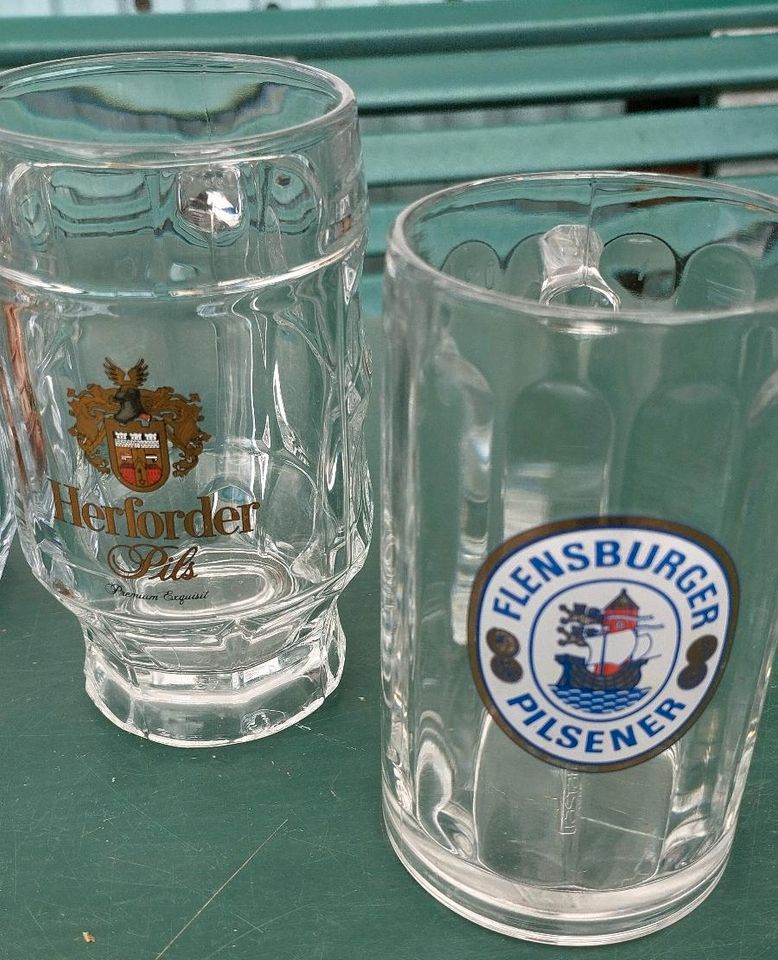 5 Glas Bierkrüge je 1€! in Ueckermuende