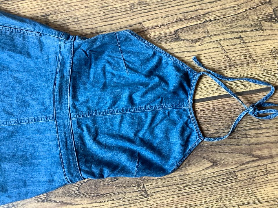 Rückenfrei ZARA Jeanskleid XS 34 36 Jeans Neckholder Sommerkleid in Simmern