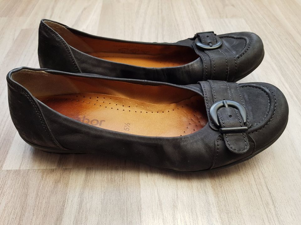 Gabor Ballerinas schwarz Gr. 5,5/39 in Springe