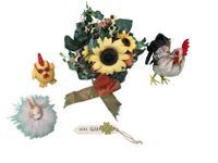 5 Teilige Ostern Figuren & Deko Hahn, Hase, Hüne, Vogel, Blumen Hessen - Hanau Vorschau