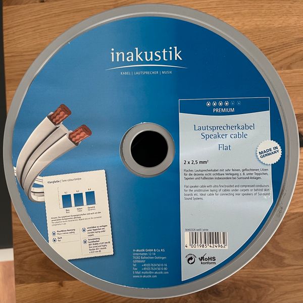 Inaukustik Lautsprecher Kabel Flachband 2x2,5'm in Baden-Württemberg -  Köngen | Weitere Audio & Hifi Komponenten gebraucht kaufen | eBay  Kleinanzeigen ist jetzt Kleinanzeigen