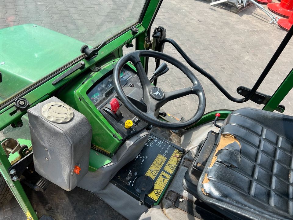 John Deere 455 415 Traktor Kabine Mäher Aufsitzmäher Rasentraktor in Osterweddingen